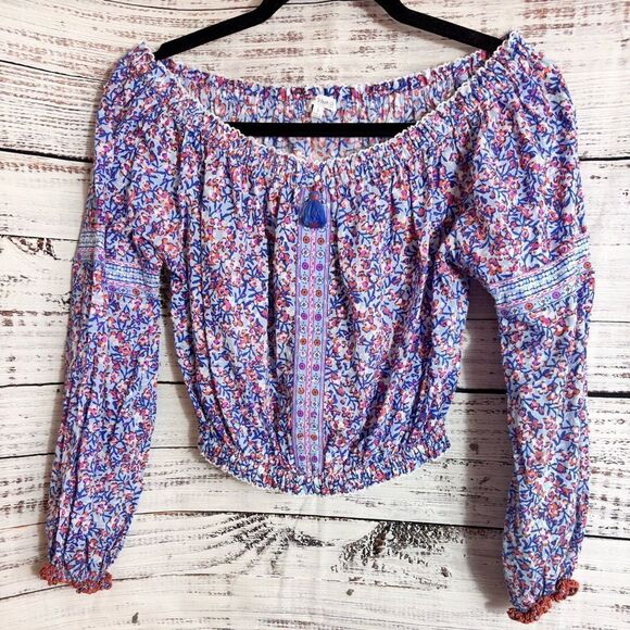 Poupette St Barth Top Womens size Small Nana Light Blue Paquerette Cotton Resort - Picture 4 of 16